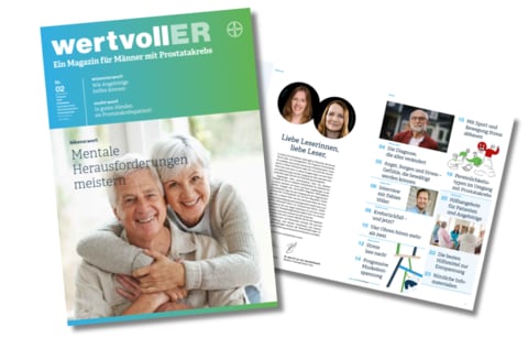 WertvollER Patientenmagazin Cover und Inhaltsverzeichnis